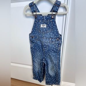 Toddle girls denim overalls